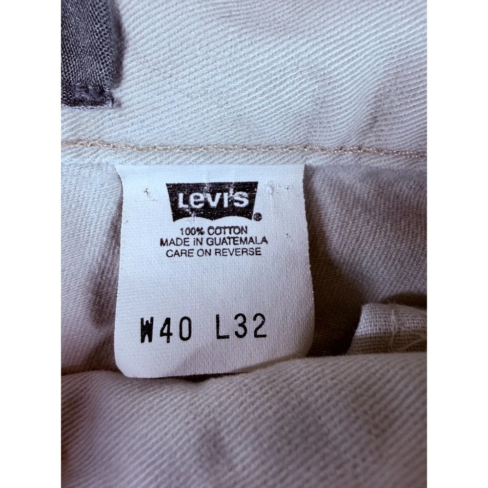 Vtg Levi's Silvertab Cargo Pants Beige Tan Baggy Y2K‎ W40 L30